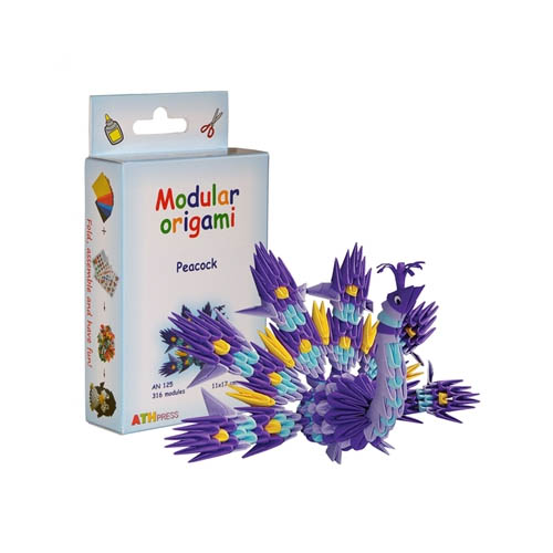 Modular Origami Peacock Kit
