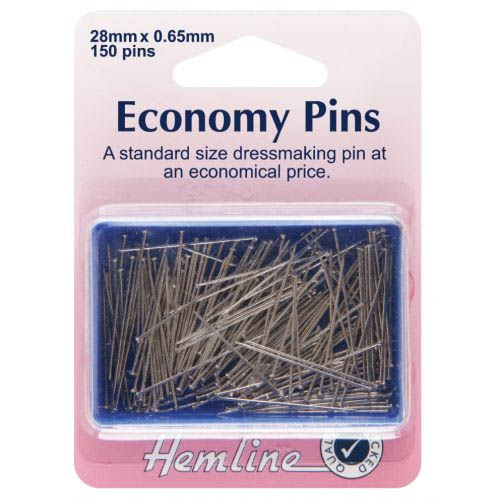Hemline Economy Dressmaking Pins 26mm 150pieces
