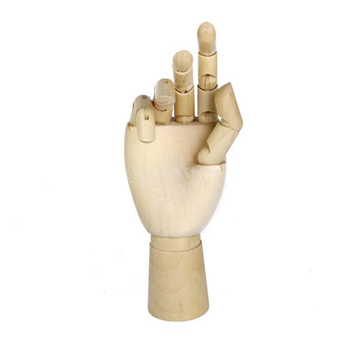 Wooden Male Right Hand 12in