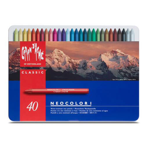 Caran dAche Neocolor I Wax Crayons Tin 40