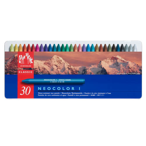 Caran dAche Neocolor I Wax Crayons Tin Set of 30