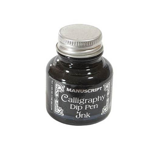 Calligraphy Dip Pen Ink 30ml: Black Indian