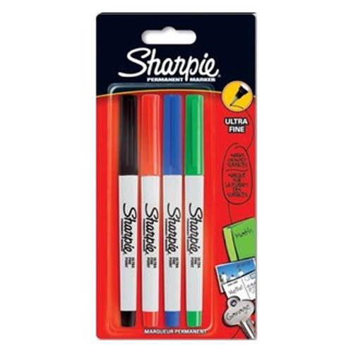 Sharpie Fine Point Permanent Markers Set of 4 Standard Pens