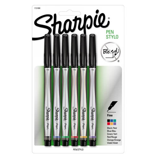 Sharpie Pen Fine Point Pack of 6