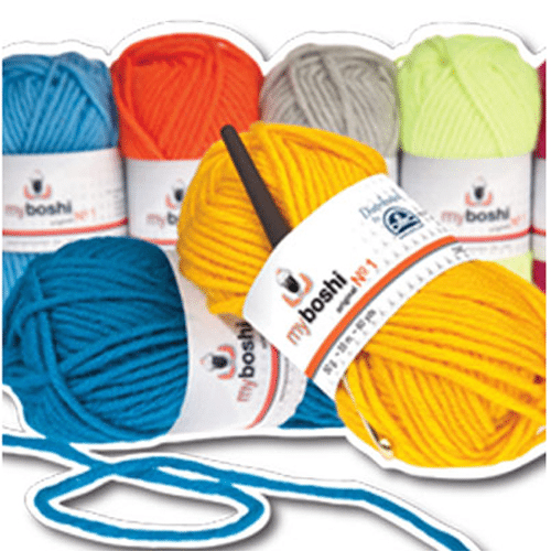 Myboshi Crochet Wool 50g Ball: Silver