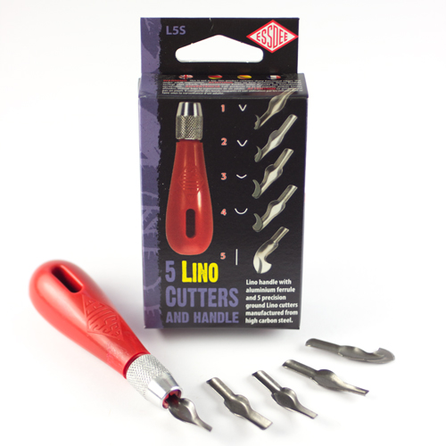 5 Lino cutters & handle (Styles 1 to 5)