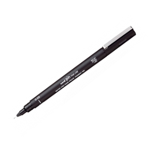 Uni Pin Fine Line Pen Black: 0.7