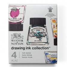 Winsor and Newton Drawing Ink Collection Rich Tones