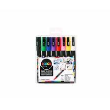 Posca Pen Set Fine Tip 8 Standard Colours (New)
