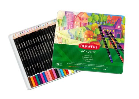 Derwent Academy Colouring Tin Set of 24