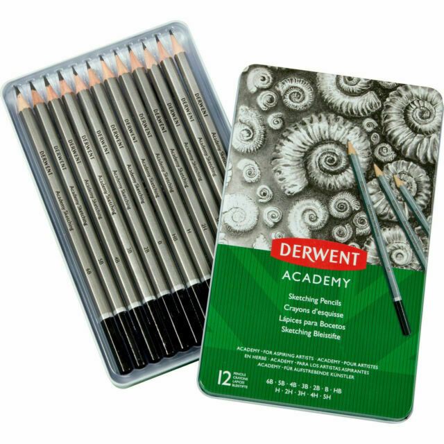 Derwent Academy Sketching Tin Set of 12