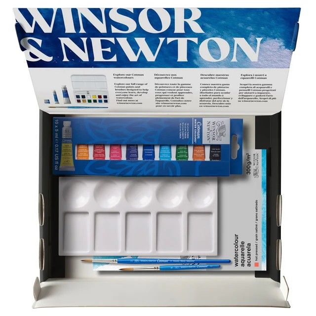 Winsor & Newton Cotman Watercolour Essentials Set, 14pc Winsor & Newton Cotman Watercolour Essentials Set, 14pc