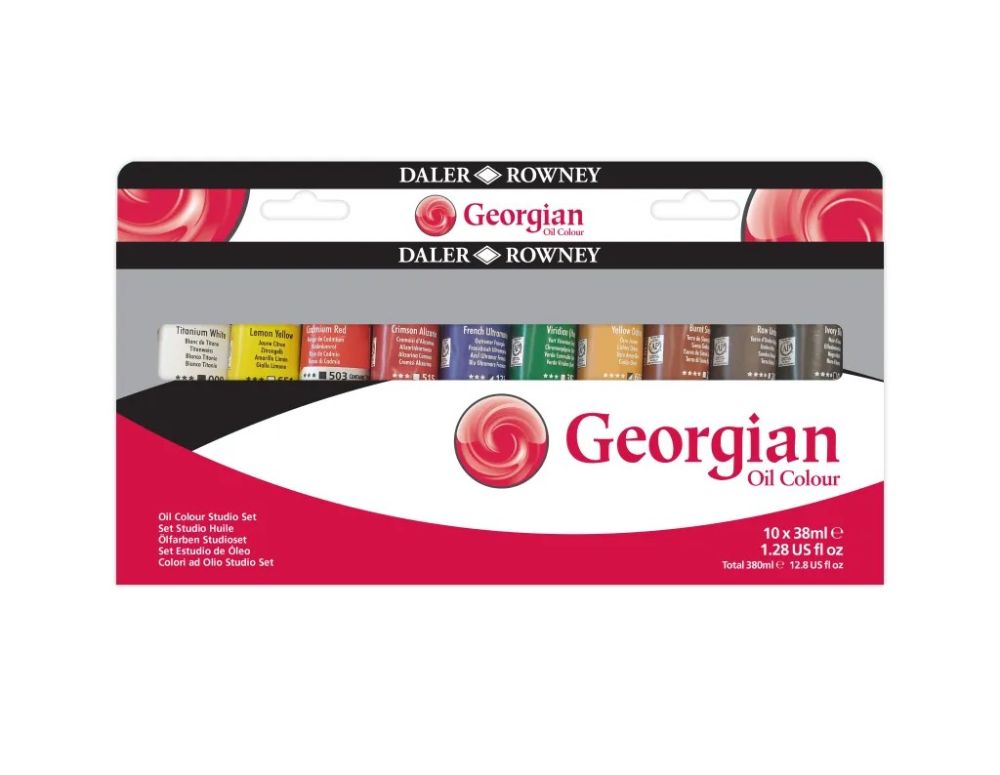 Daler Rowney Georgian Oil Colour Selection Set 10 x 38ml