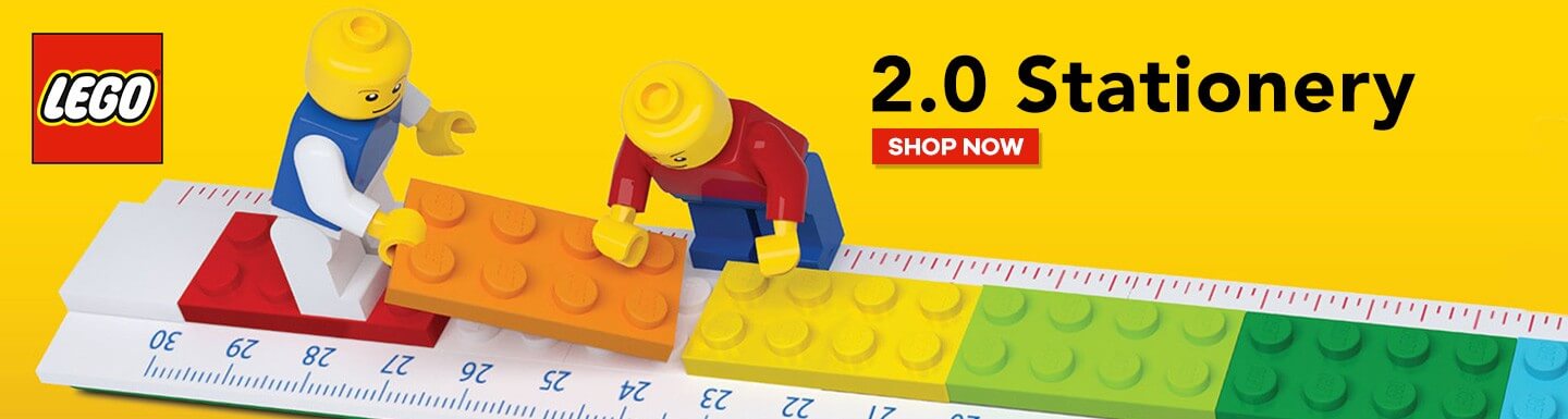 lego 2.0 stationery banner and link