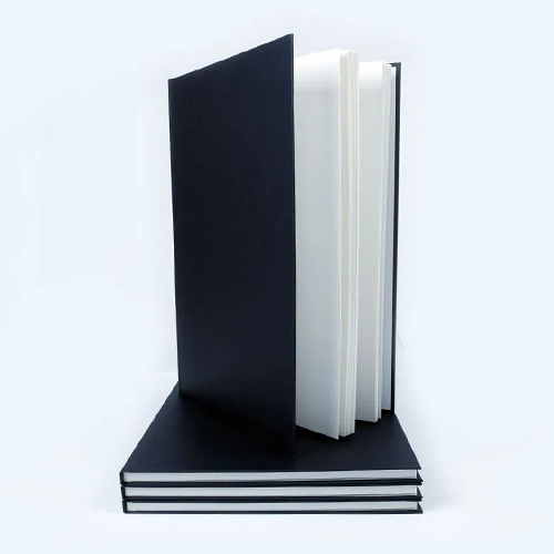 Black Cloth Casebound Portrait Sketchbook