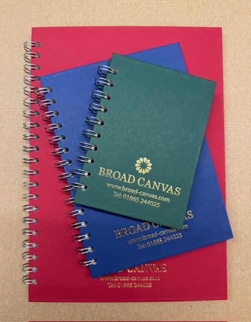 Different sizes of Pink Pig's sketchbook range - A