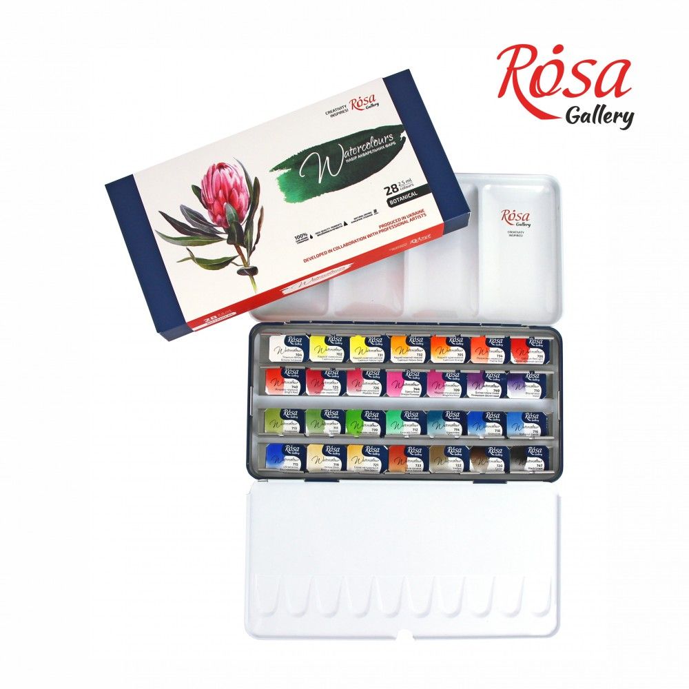 The opne tin of Rosa's watercolour Paints