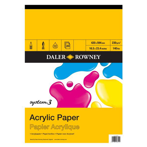 Daler Rowney System 3 Acrylic Painting Pad - A2