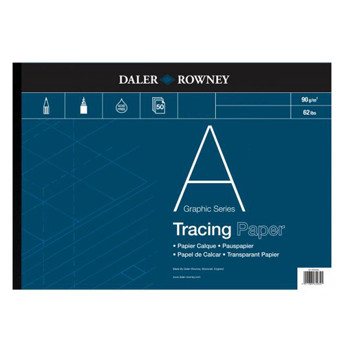Daler Rowney Tracing Pad in dark blue cover
