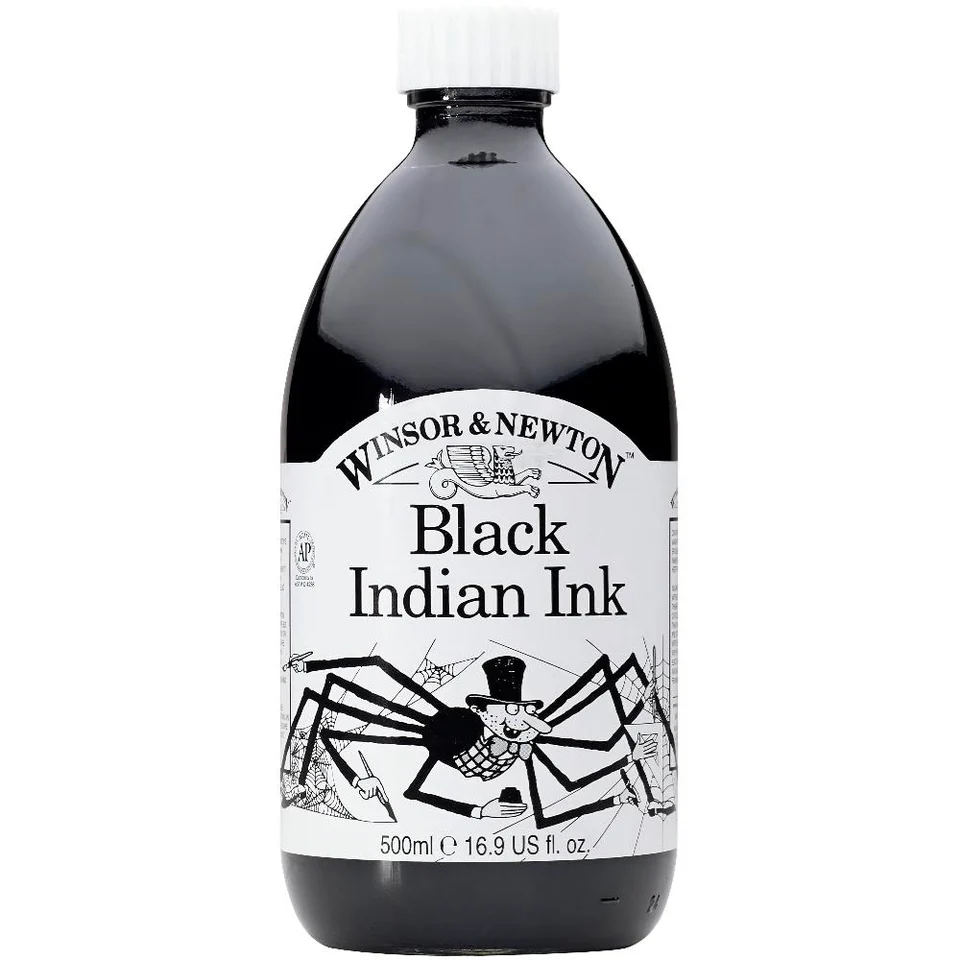 500ml classic bottle of black ink