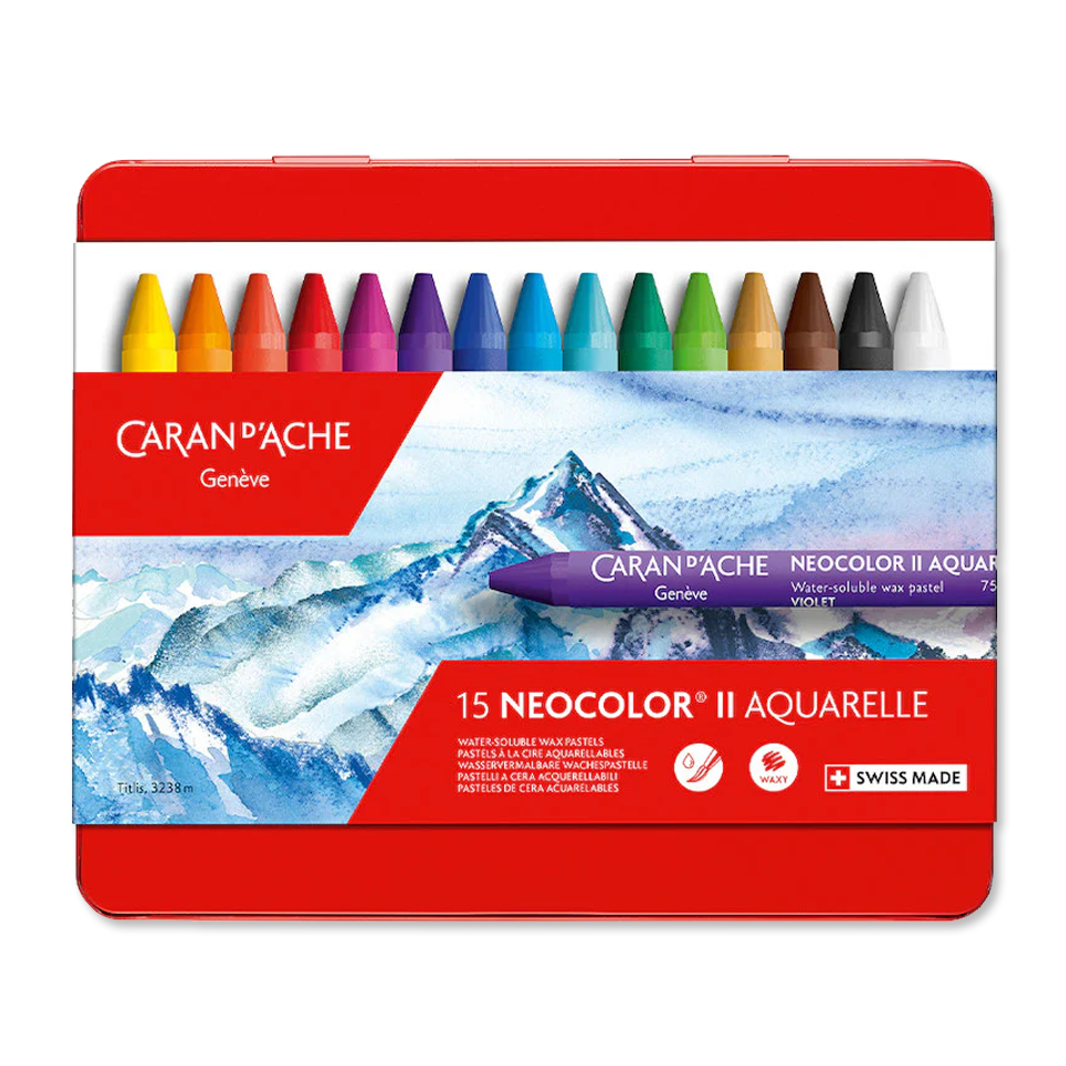 Packshot of Neocolor II crayons