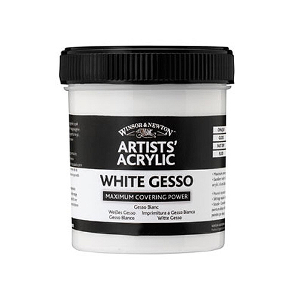 Tub of white gesso