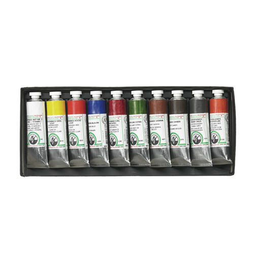 Open box of ten Old Holland Oil Colour Paints