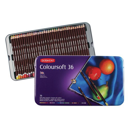 Derwent Coloursoft Pencils Tin Set of 36