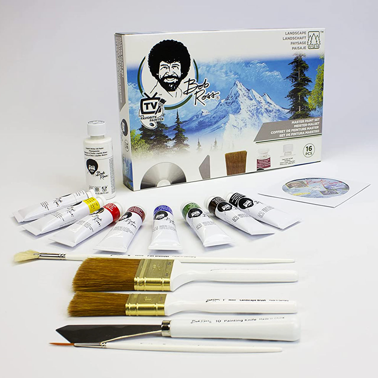 Bob Ross Master Artist Oil Paint Set Includes Storage Case Sketchbox